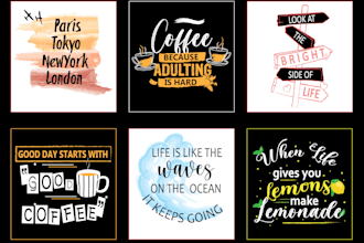 do typography tshirt and graphic tshirts