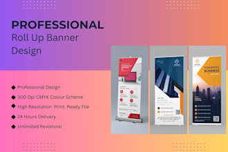 design a roll up banner