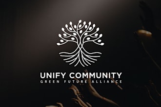 do minimalist foundation, charity, nonprofit, community, or ministry logo