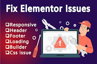 fix elementor issue in wordpress website
