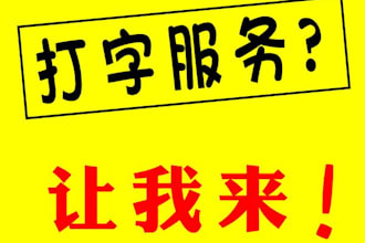 do professional chinese typing for you