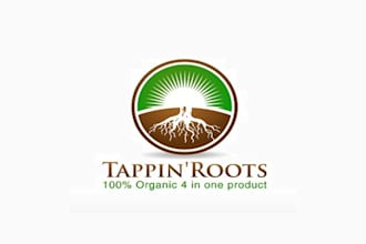 design tappinroots logo in 1 day