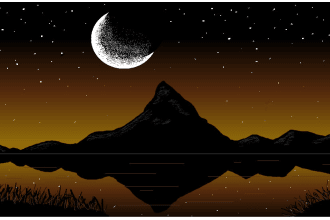 paint a squiggly yet amazing custom landscape scenery art