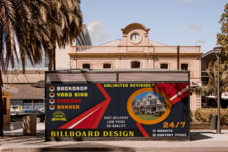 do amazing creative billboard design for your business