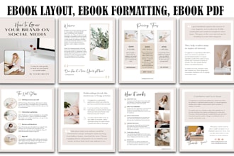 do ebooks, ebook formatting, and ebook layout design for PDF