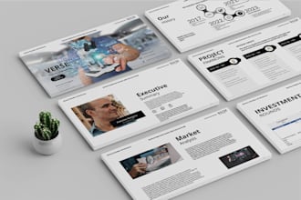 create a ppt presentation of your company portfolio