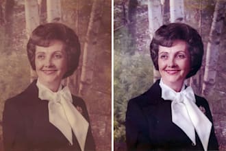 photo editing and retouching