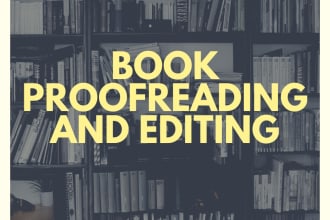 proofread and edit your book