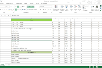 do lumber and wood framing takeoffs cost estimation