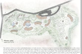 do architectural  master plan and rendering