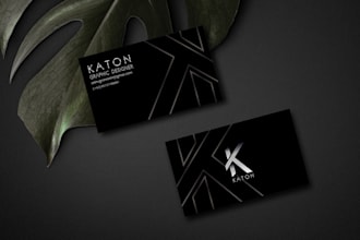 design elegant credit card or business card