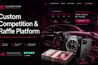 build custom competition raffle platform from scratch