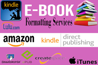 do ebook formatting and layout design, kindle formatting