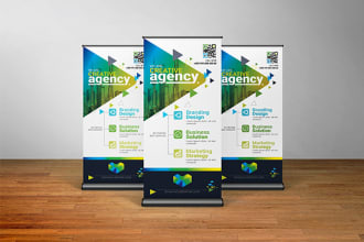 create awesome and unique roll up and table tent design