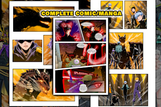 draw comics or manga just tell me your description