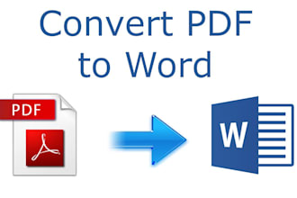 convert PDF to ms word or word to PDF