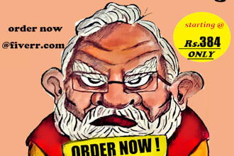 draw amazing caricatures and cartoons of you