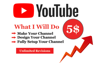 make and fully setup youtube channel with smart features