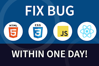 fix html css javascript react js issues