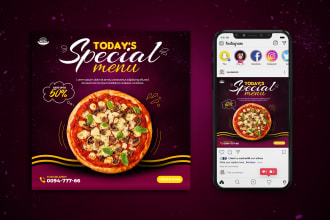 design social media post and banner