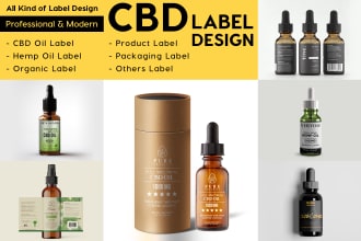 create cbd label design, cbd bottle label, cbd supplement label