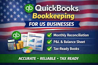 do professional quickbooks bookkeeping for US businesses
