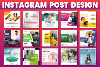 design 15 pro killer social media posts story for instagram insta ig facebook fb