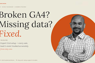 set up google analytics 4 and ga4 ecommerce tracking