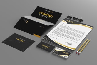 do complete branding or stationery design urdu, arabic