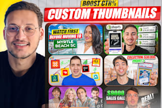 design amazing youtube thumbnail design