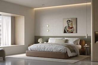 create 3d bedroom, bathroom interior design and 3d rendering