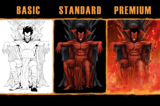 make your own character in comic style