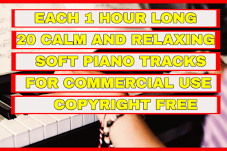 provide 20 soft piano relaxing music