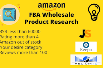 find and source profitable amazon fba wholesale product research