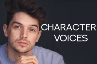 voice or dub male characters for your video games