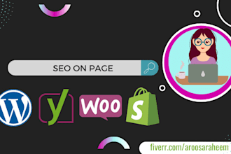 do onpage SEO of shopify websites and wordpress with yoast and rankmath plugin