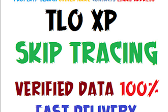 do real estate skip tracing for business using tlo,bulk