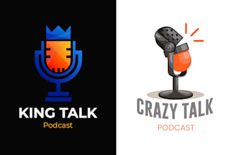 design podcast cover and podcast logo