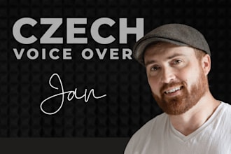record a professional male czech voiceover
