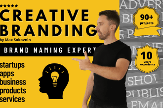 create a catchy business name, brand startup name
