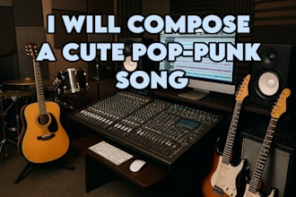 compose amazing pop punk and cute rock song