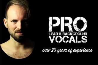 be your male singer and record pro lead and harmony vocals
