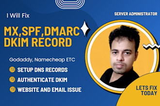 solve godaddy, namecheap domain gmail and dns record