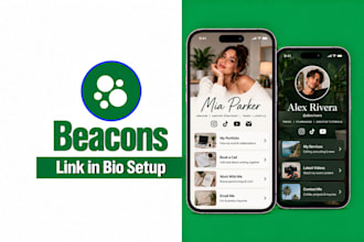 design your beacons ai link in bio website and digital store