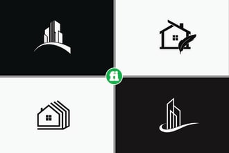 design property house construction logo in 24 hour