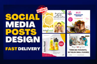 design attractive social media posts