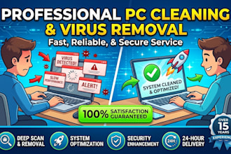 remove viruses, malware, spam, and adware from your computer