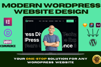 build or redesign your wordpress using  elementor pro or divi