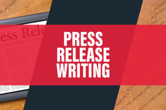 write a professional press release for your business