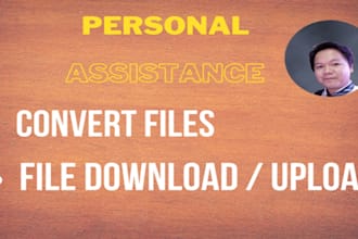 do personal assistance on videos and files
